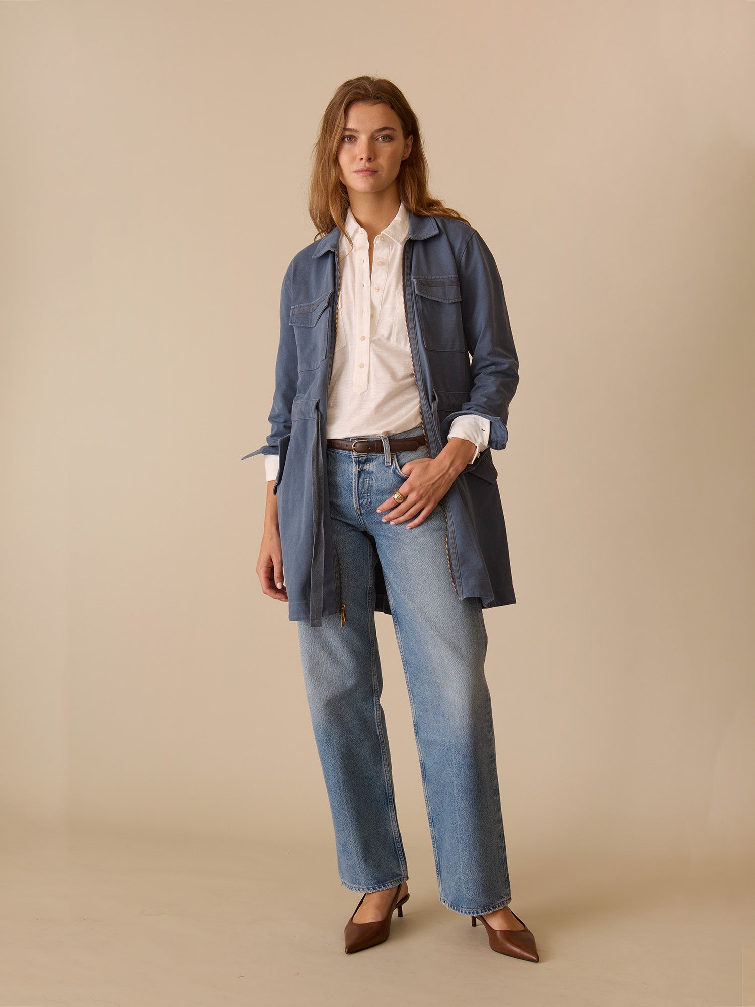 Distressed Mae Dress Jacket