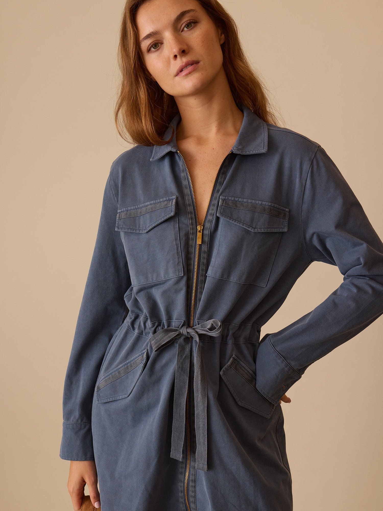 Distressed Mae Dress Jacket