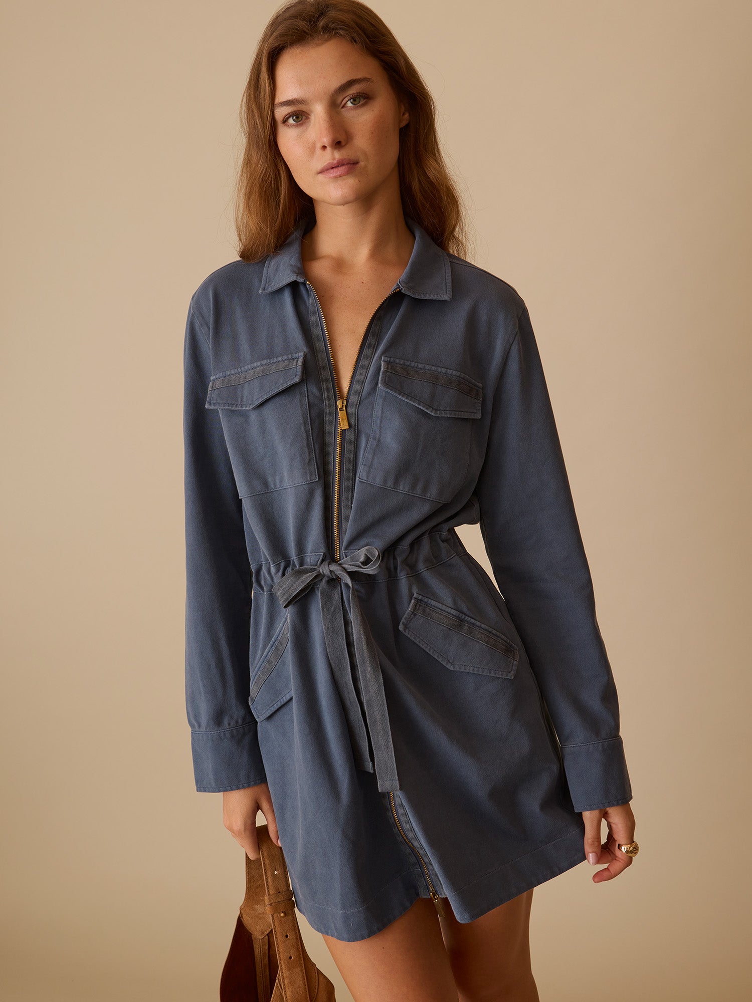 Washed Mae Dress Vintage Indigo / XL
