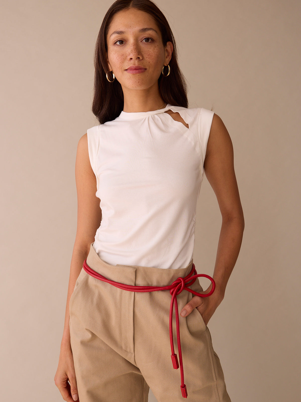 Talula Twist Neckline Tank