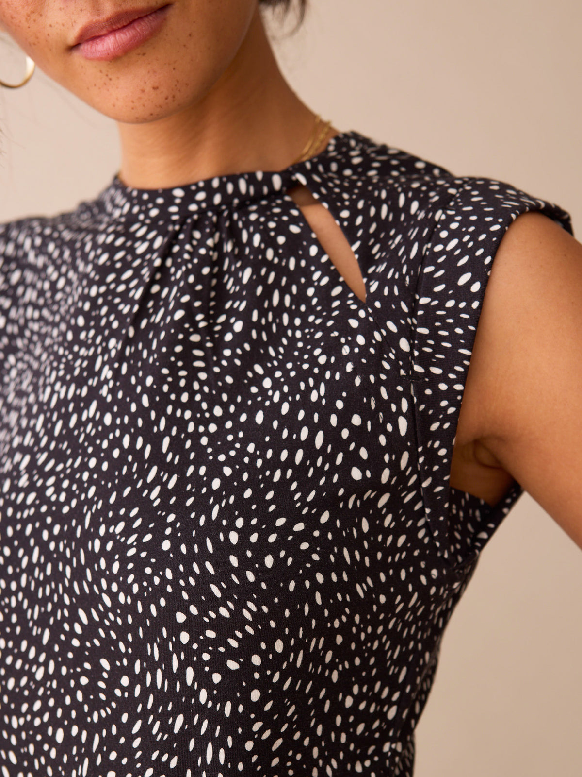 Printed Talula Twist Neckline Tank