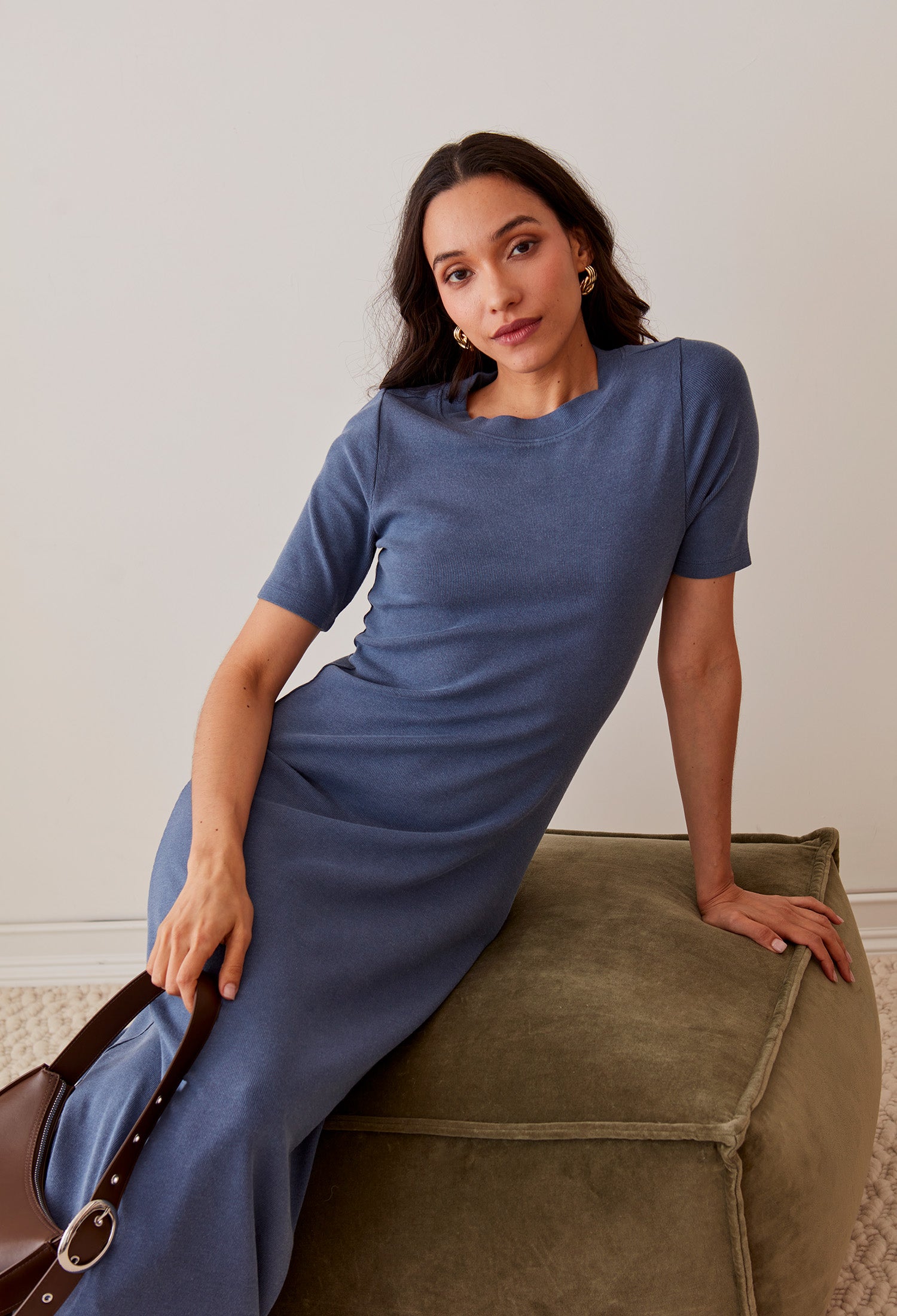 mia midi dress Washed Mia Dress Denim / XL