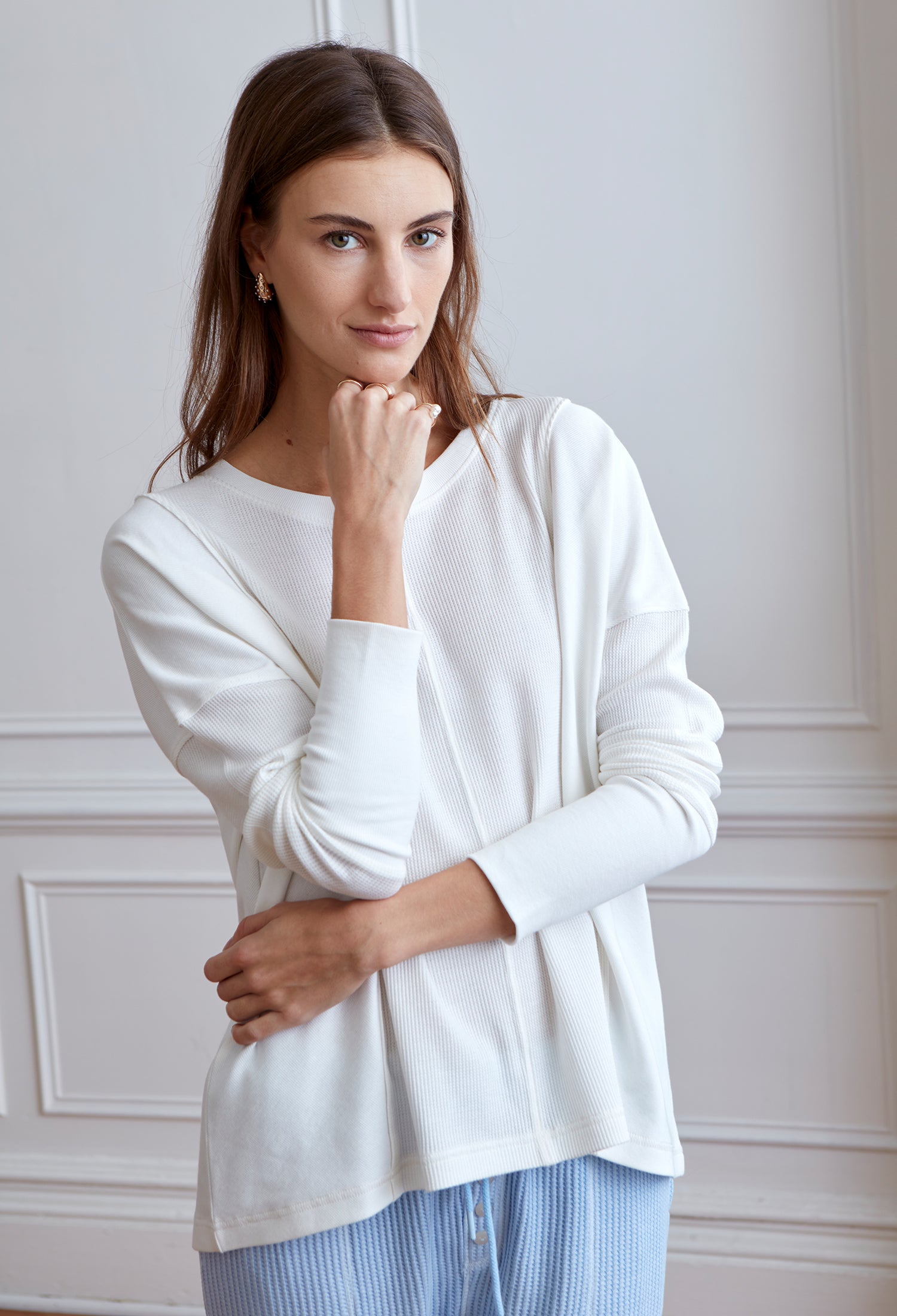 Women’s Karly Top stylish everyday eco-friendly cotton blouse