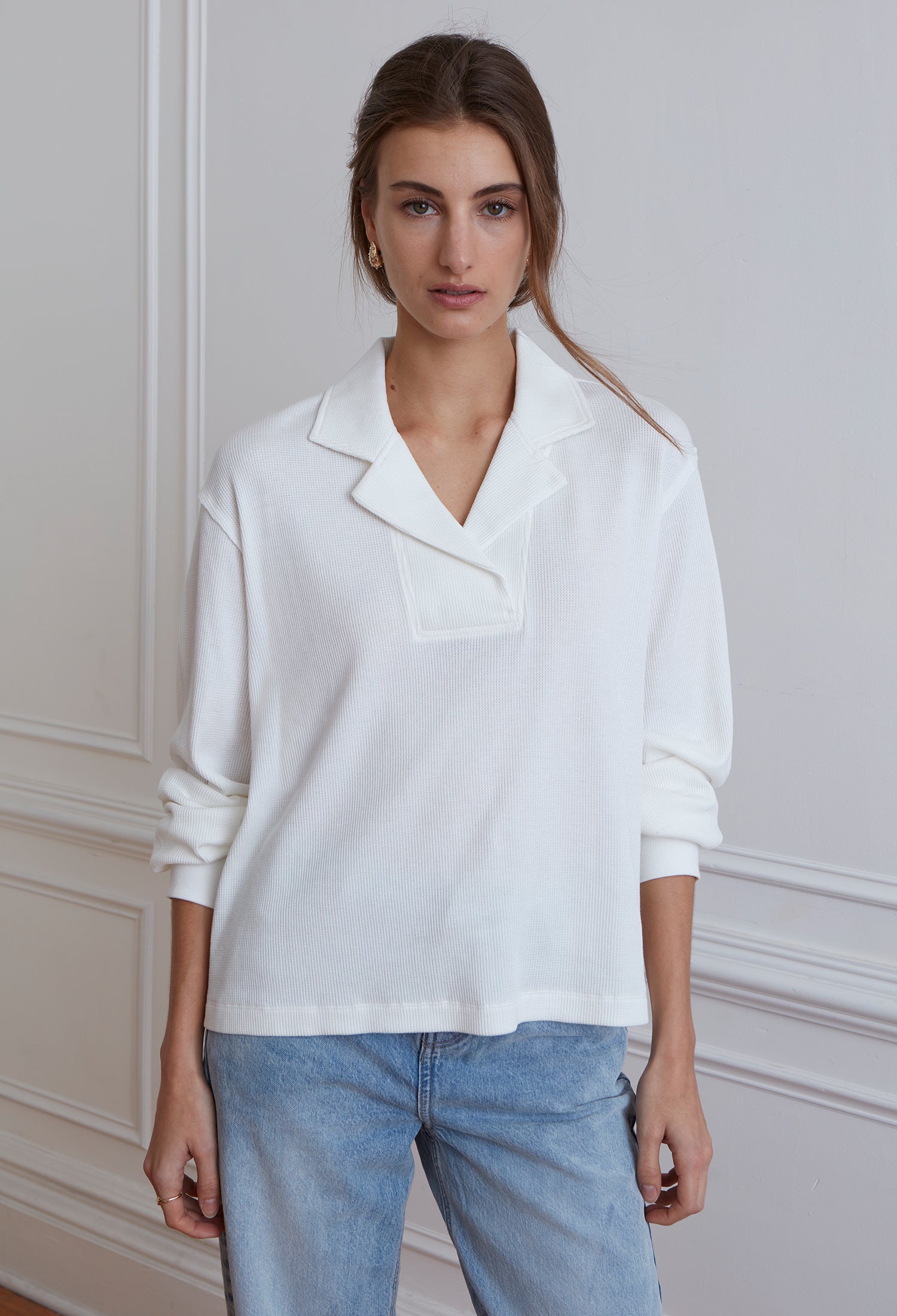Sustainable Harper Top versatile women’s wardrobe staple blouse