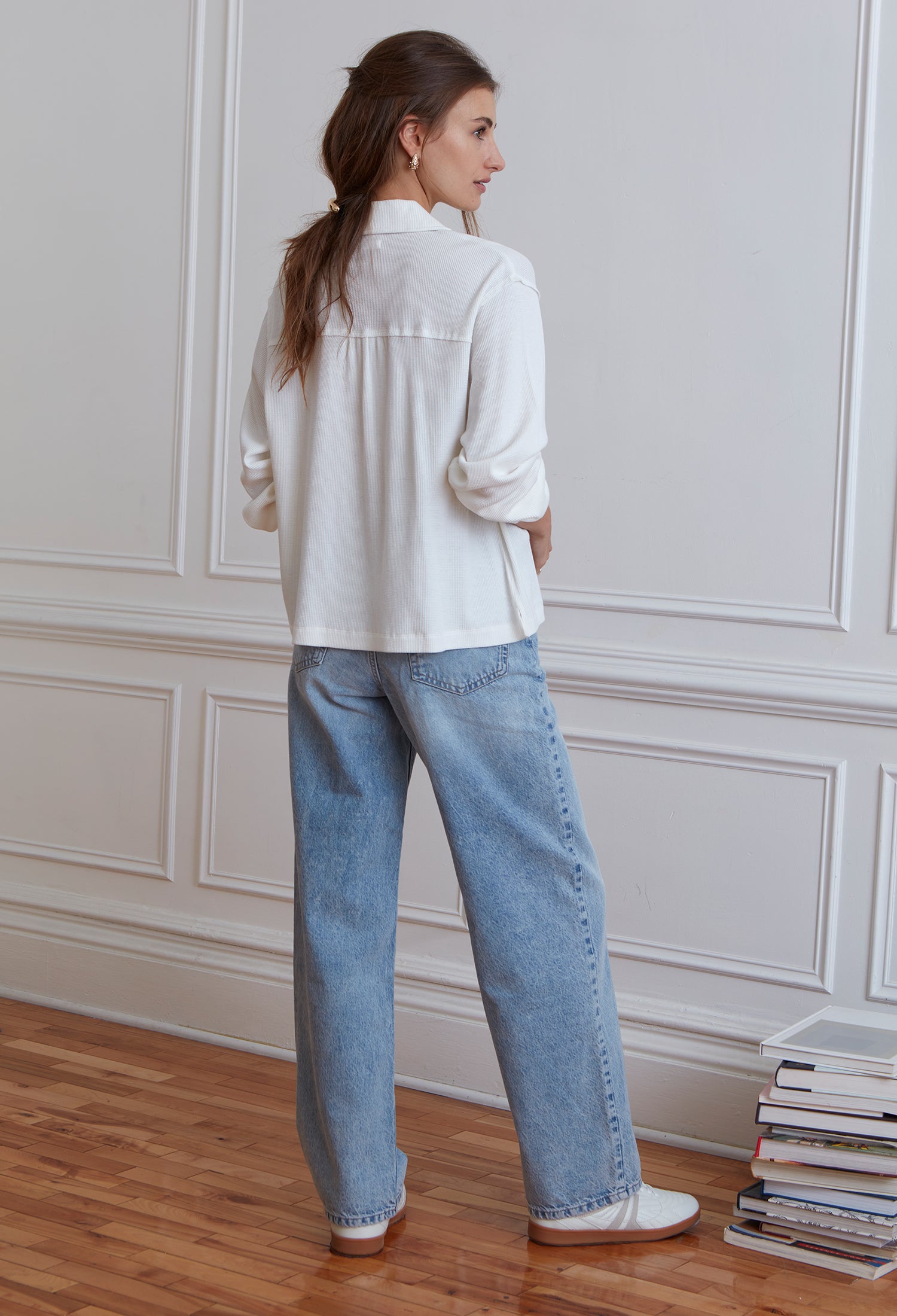 Harper Top modern silhouette women’s casual chic shirt