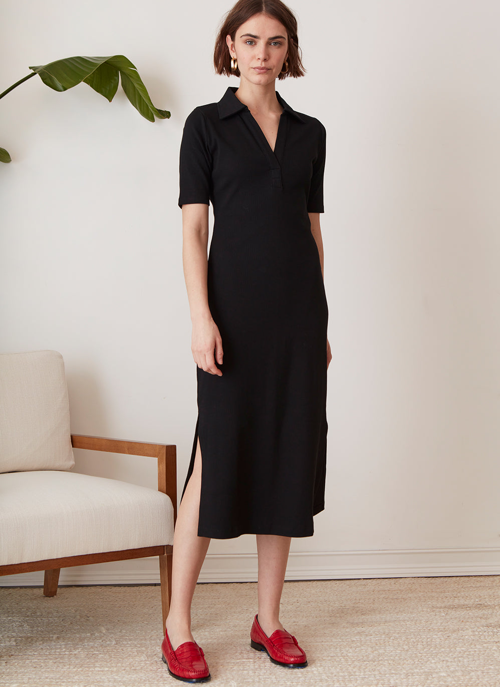 Reina Dress timeless neutral women’s casual to office outfit