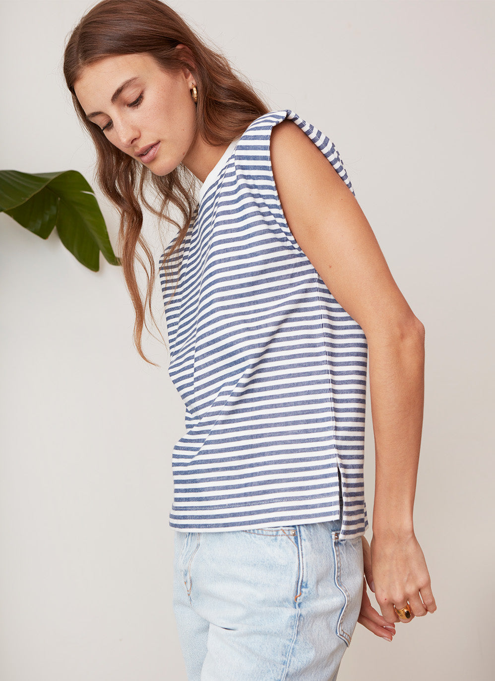 Nickie Top soft organic cotton women’s minimalist casual shirt