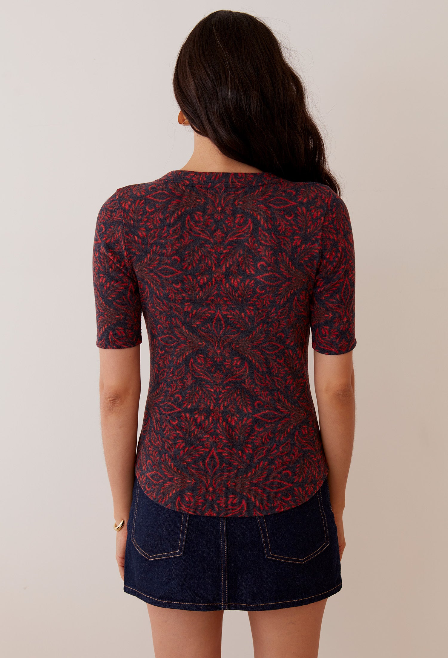 Printed Raya Top soft organic cotton women’s casual chic printed top
