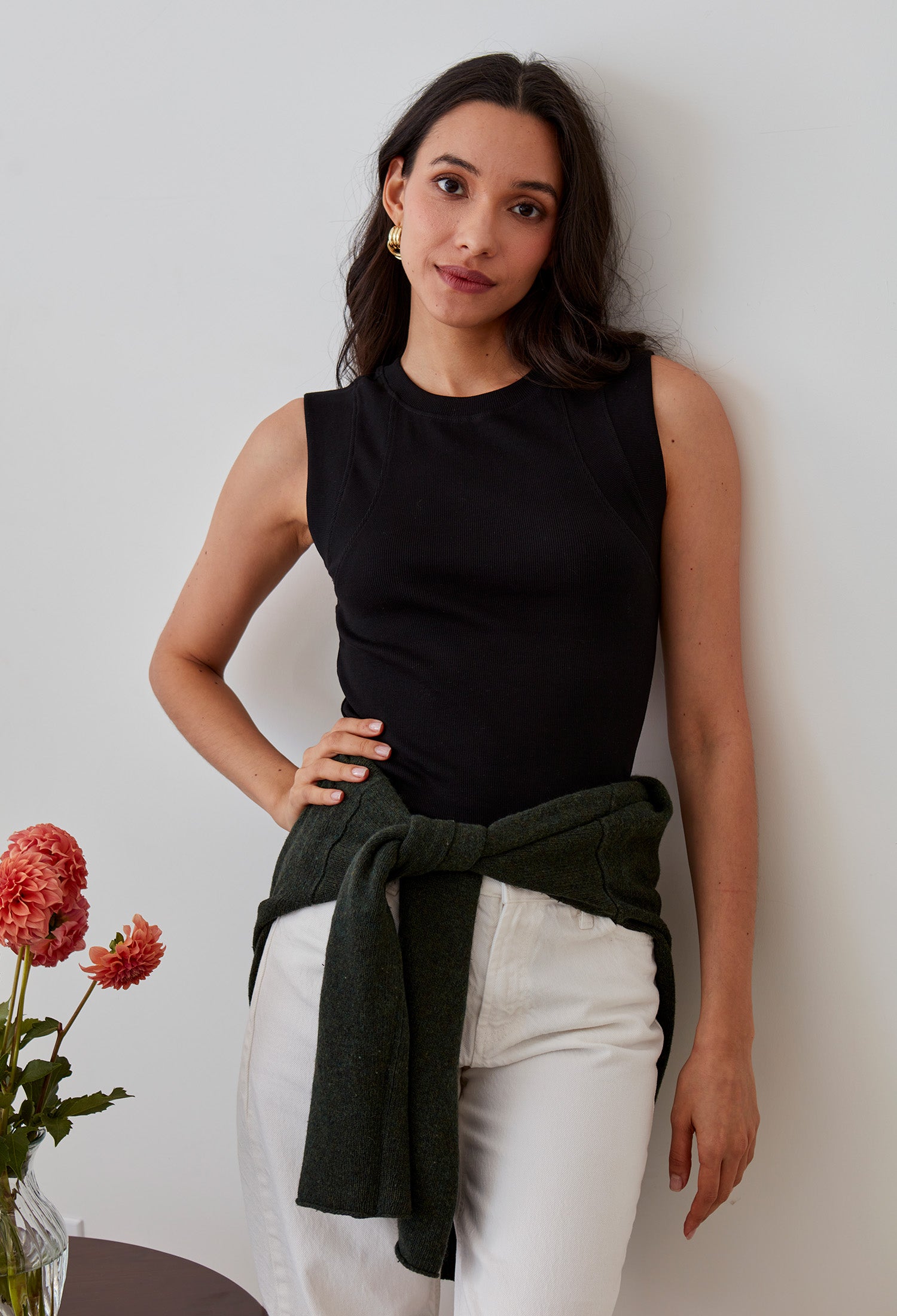 Audra Tank soft organic cotton women’s minimalist summer top