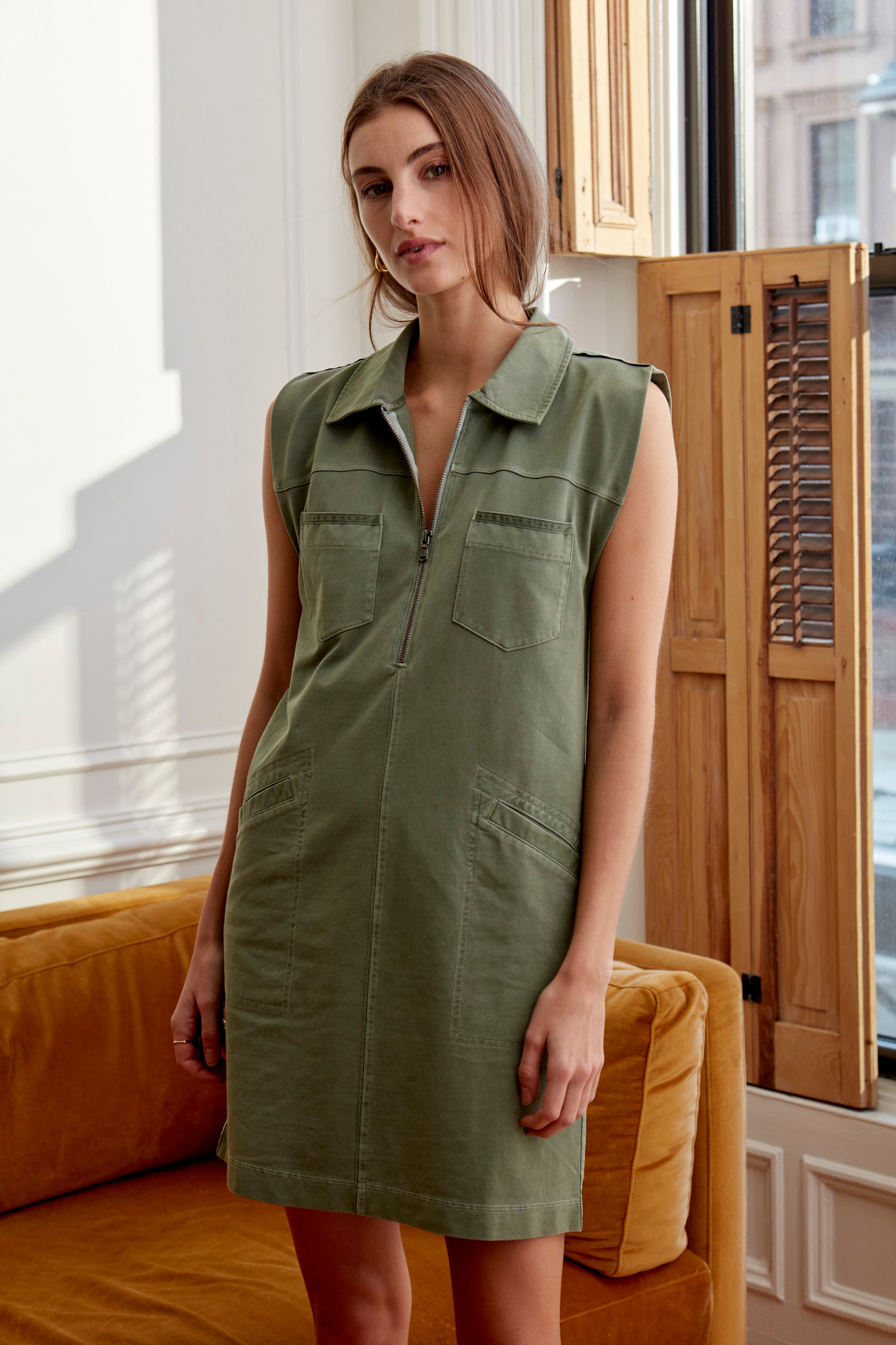Sustainable Washed Irvine Dress lightweight women’s everyday cotton dress