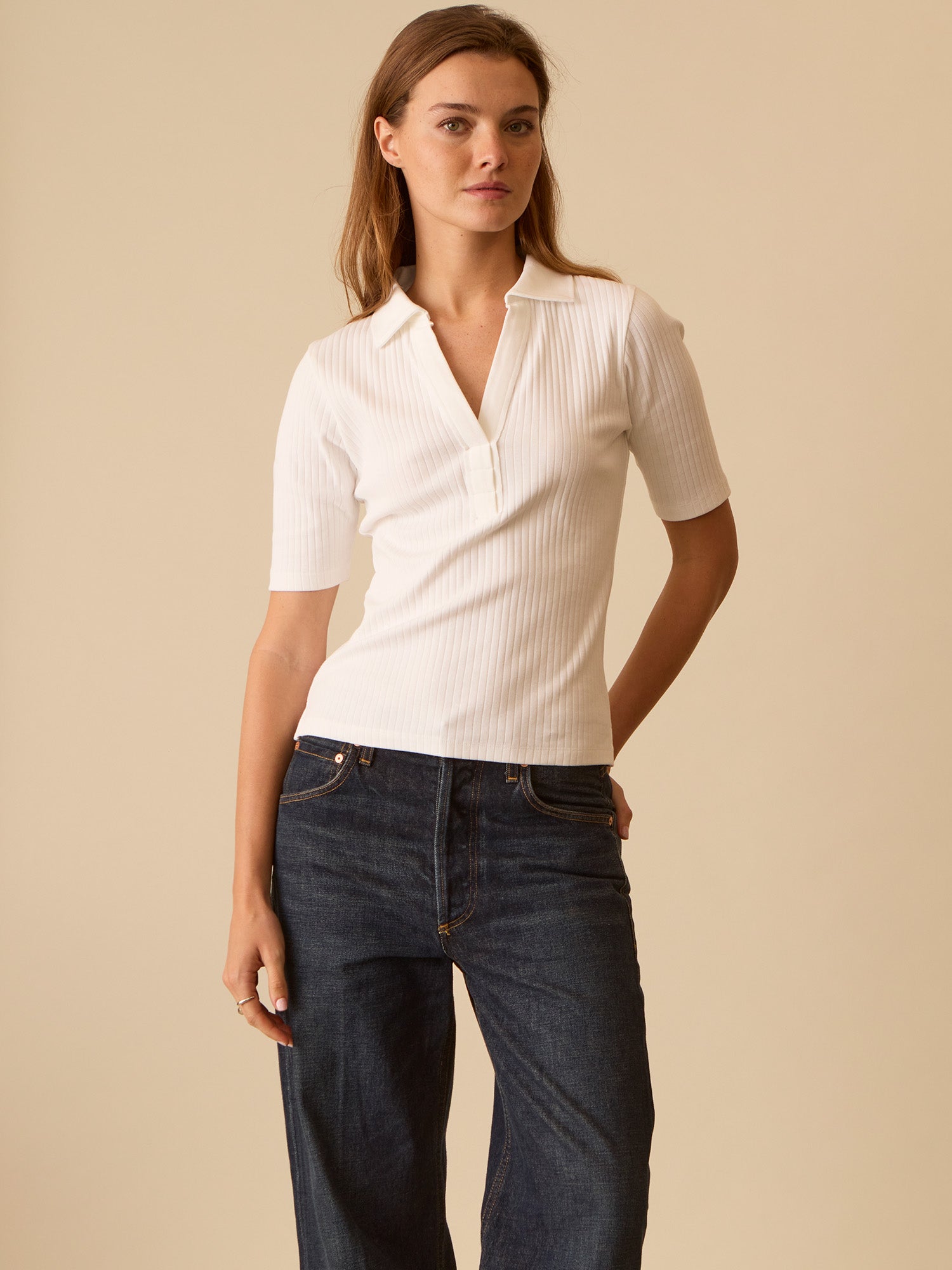 Regan Top for women – sustainable cotton casual blouse with relaxed fit
