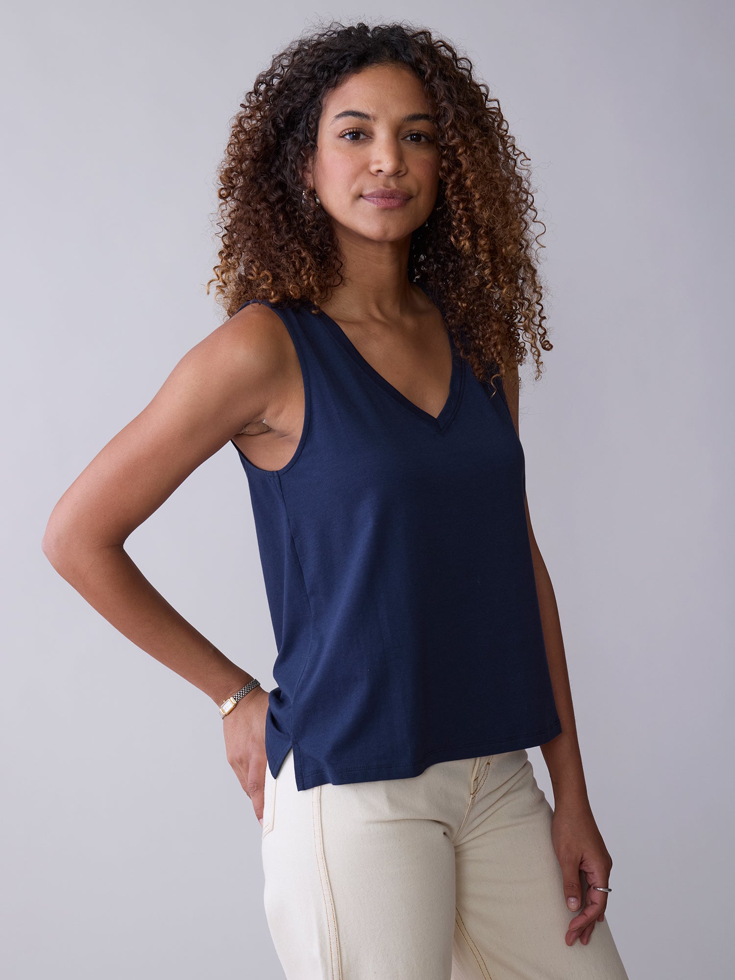 Astor V Neck Tank