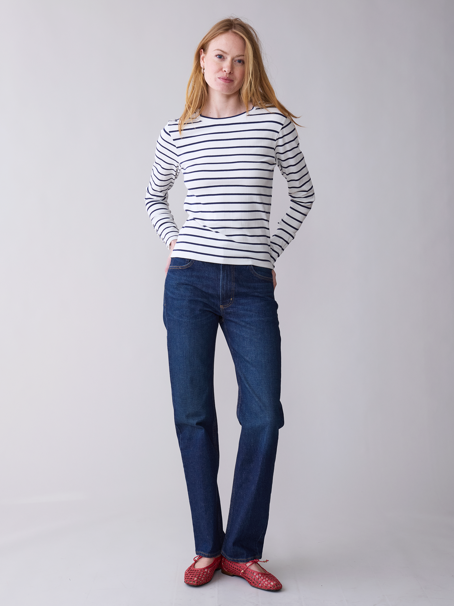 Striped Sabine Long Sleeve Top