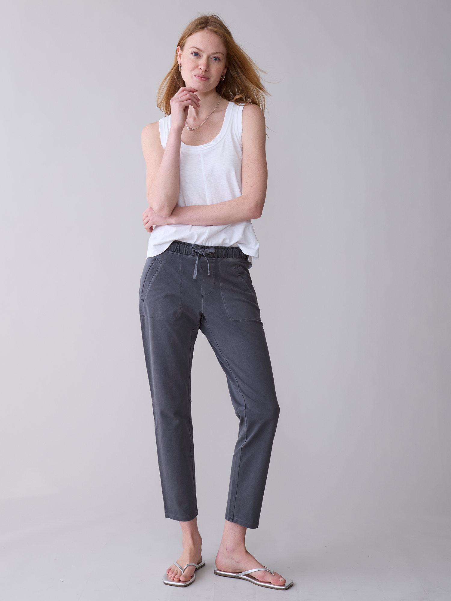 Washed Walter Pant for women – soft garment-dyed cotton casual trousers