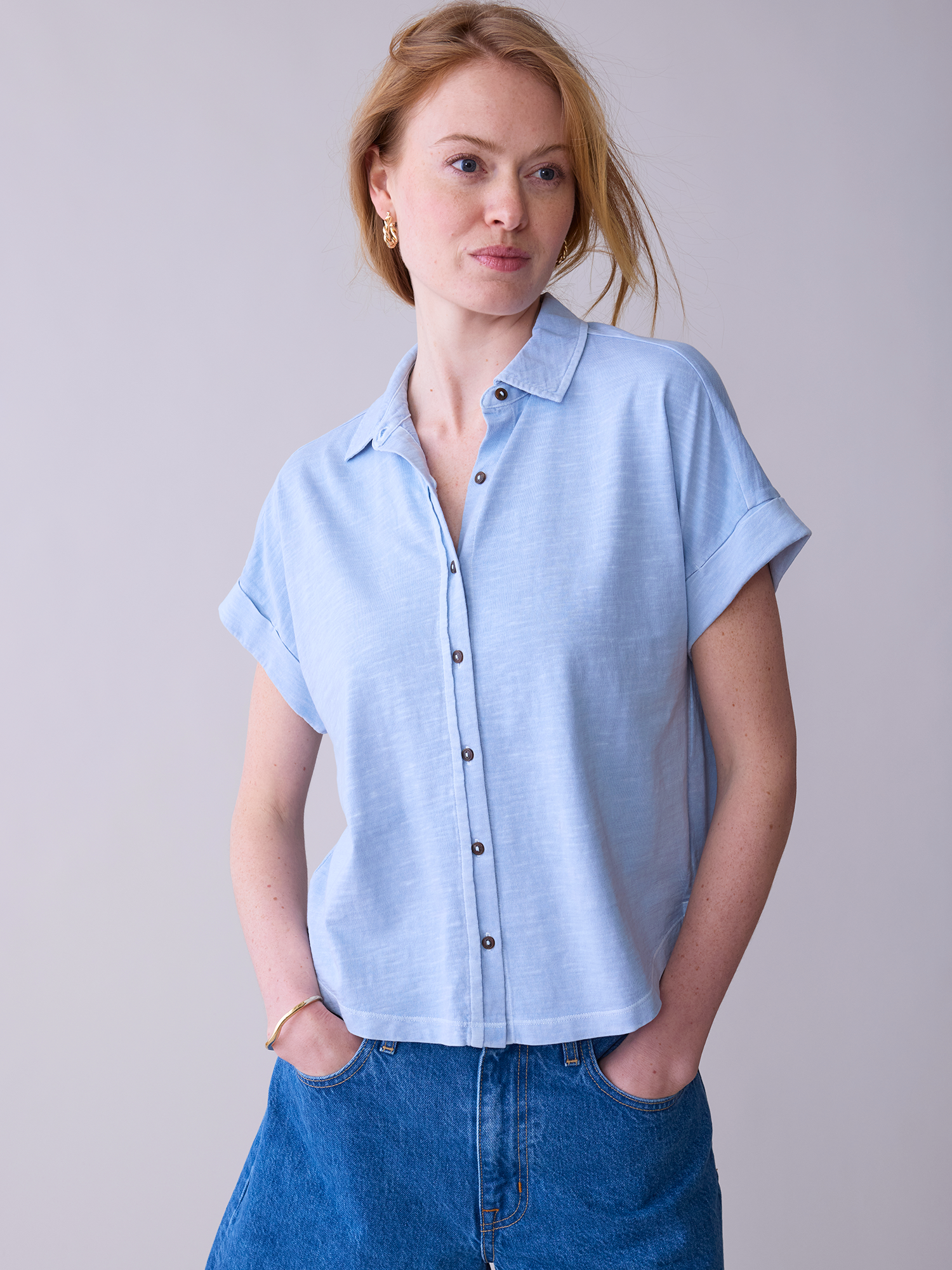 Washed Short Sleeve Avery Shirt