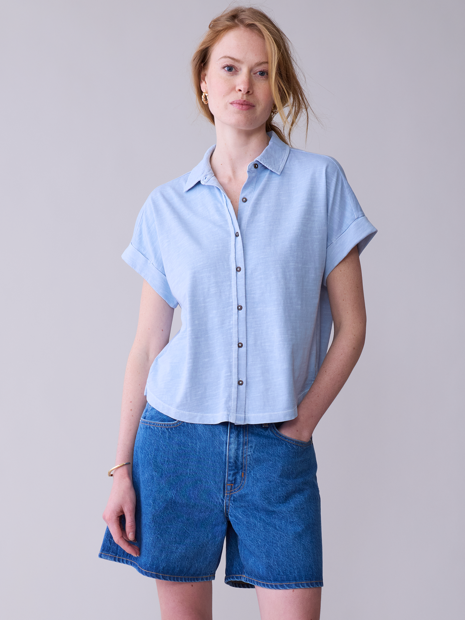 Washed Short Sleeve Avery Shirt