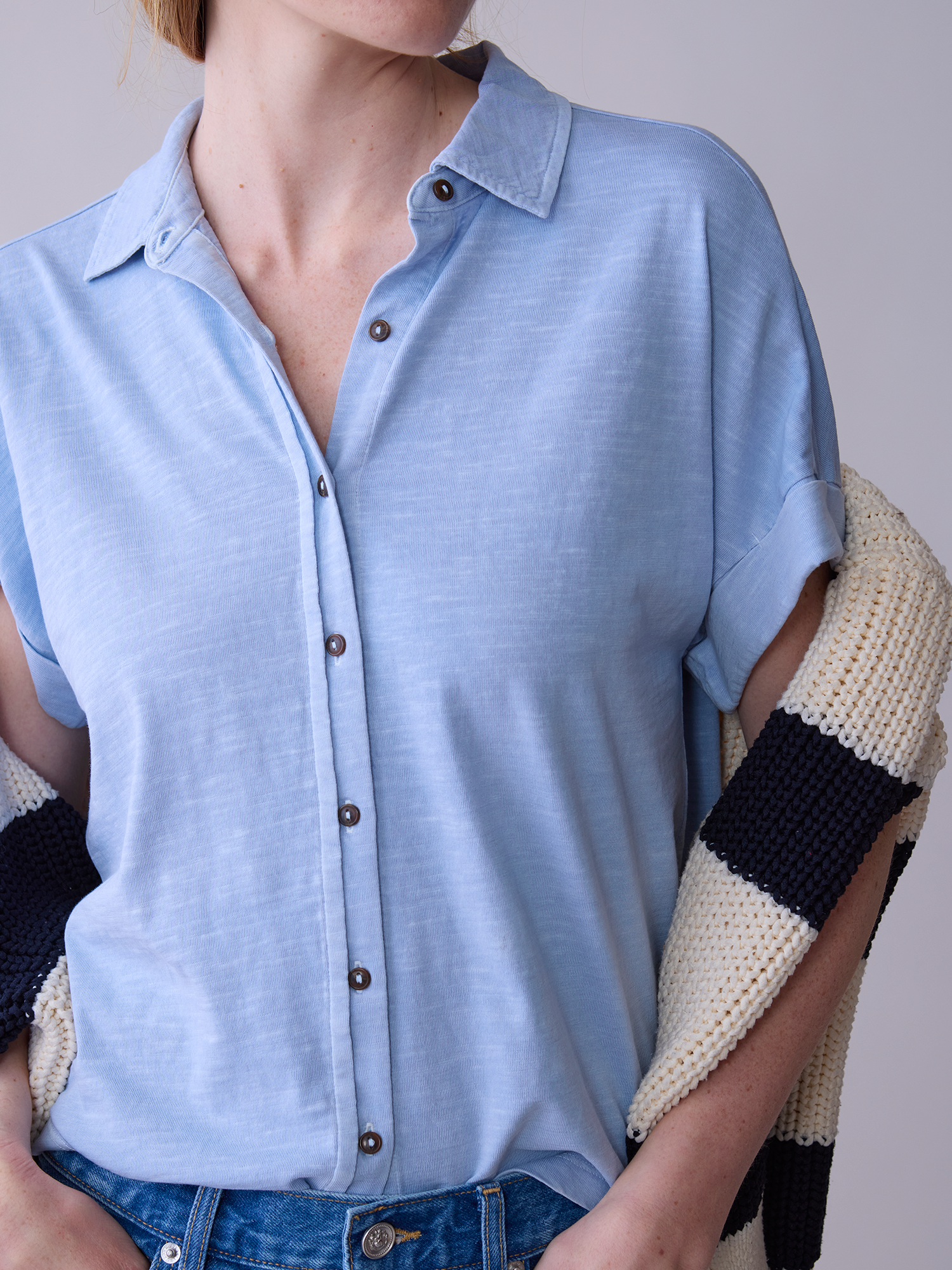 Washed Short Sleeve Avery Shirt