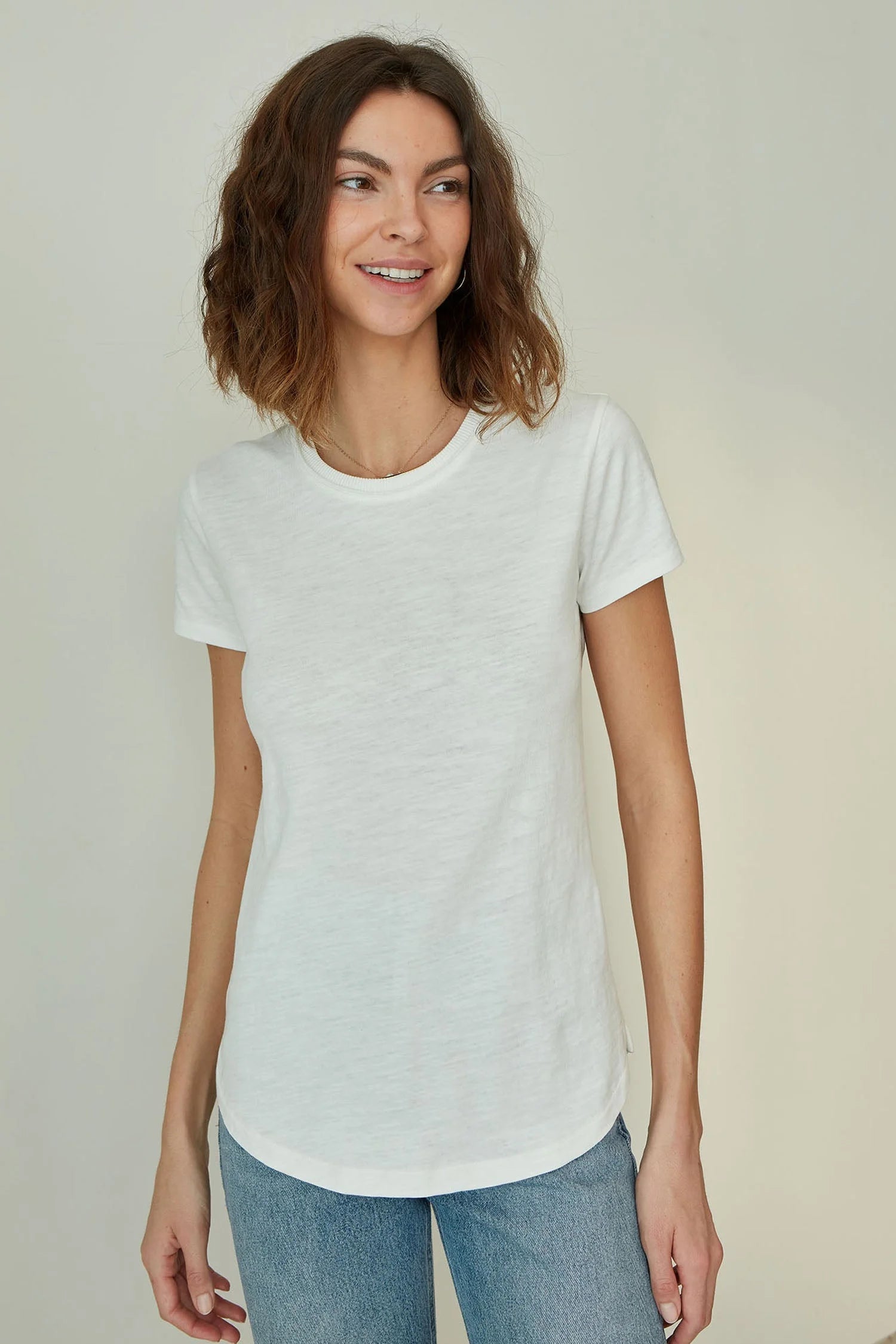 Brooklyn Tee - Spa White / XS