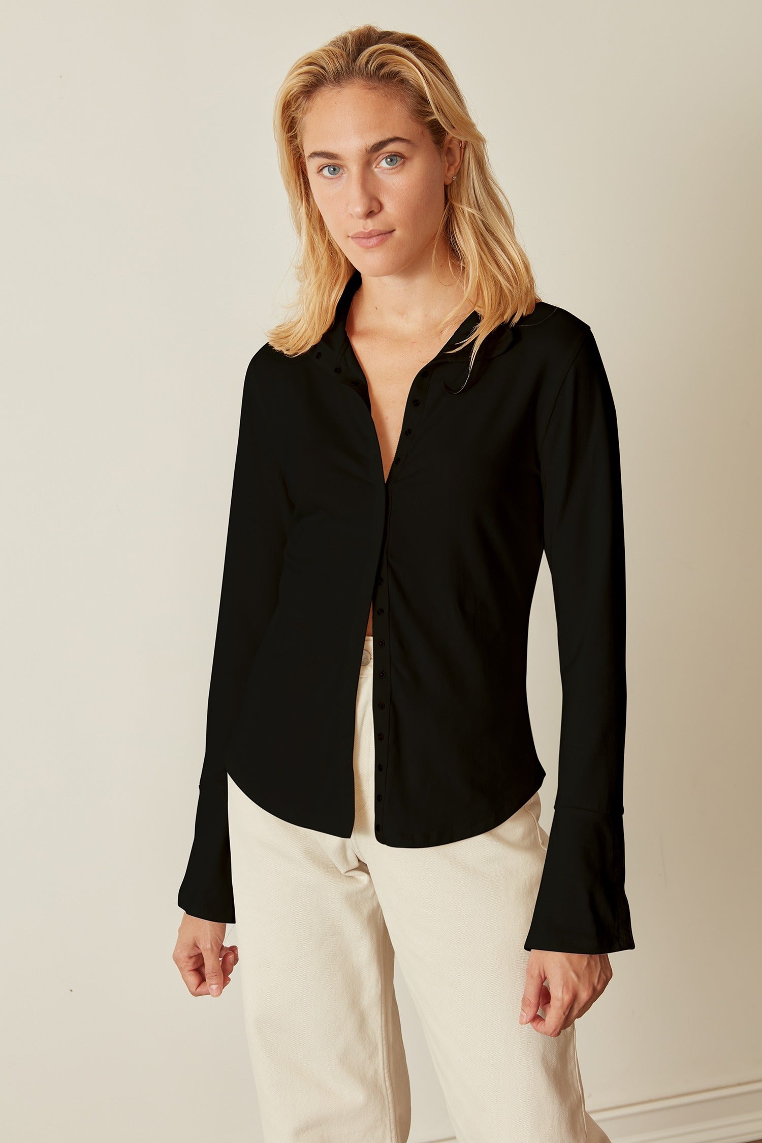 Cameron Top - Deep Black / XS - Shirts & Tops