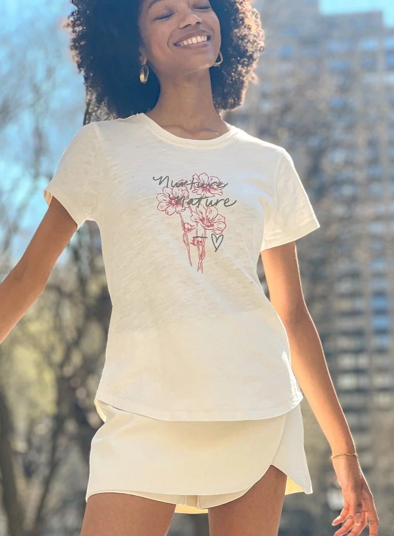 Earth Day Tee - Undyed Natural / XS