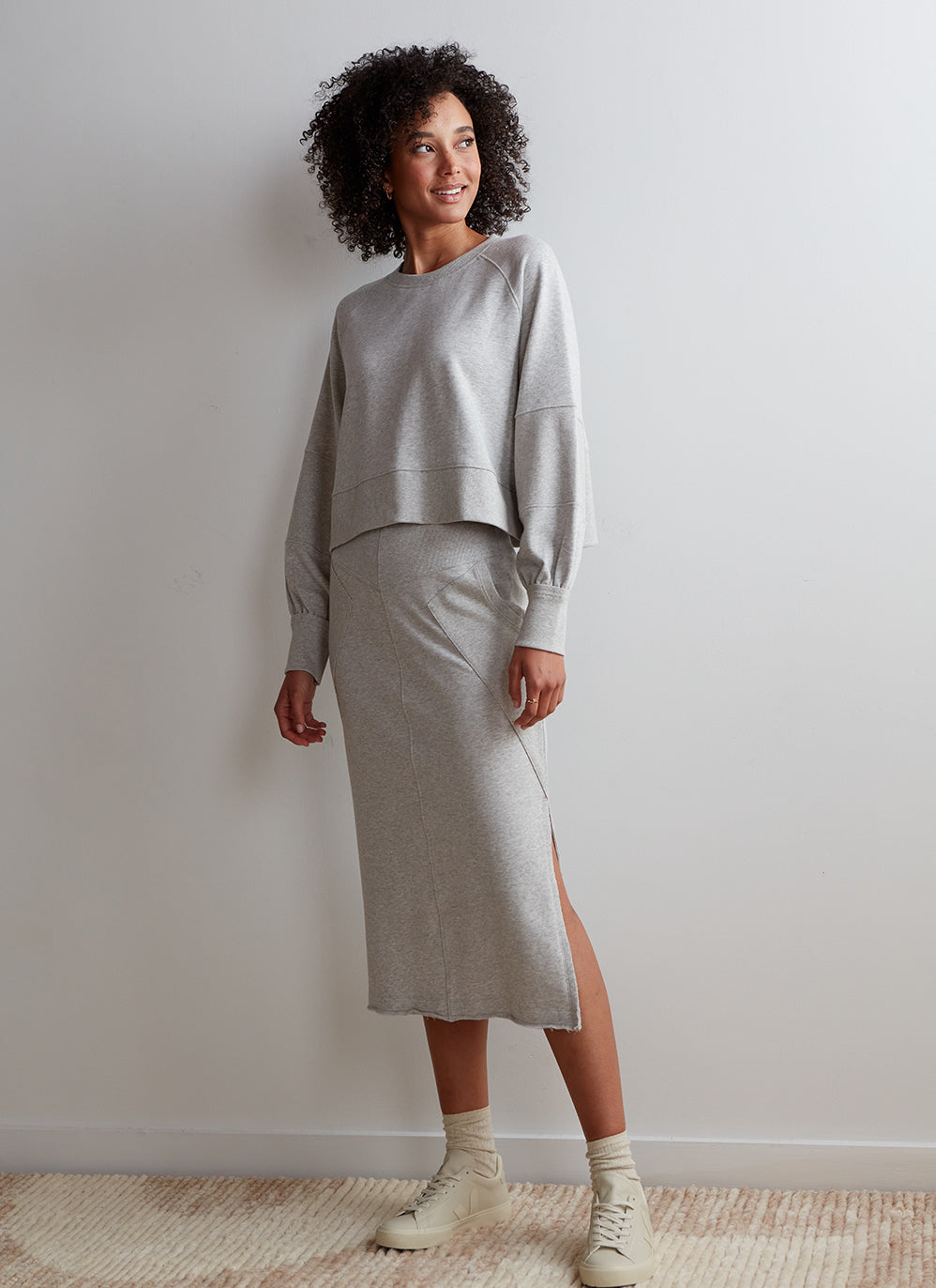 Heathered Kenny Skirt - Grey Heather / XS - Skirts