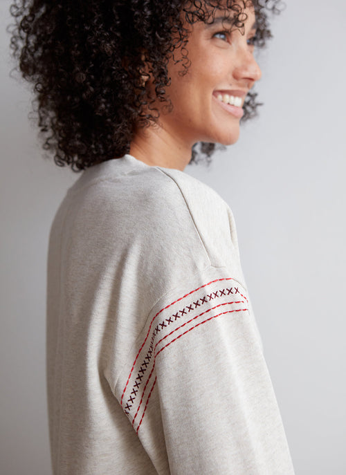Heathered Penelope Pullover - Shirts & Tops