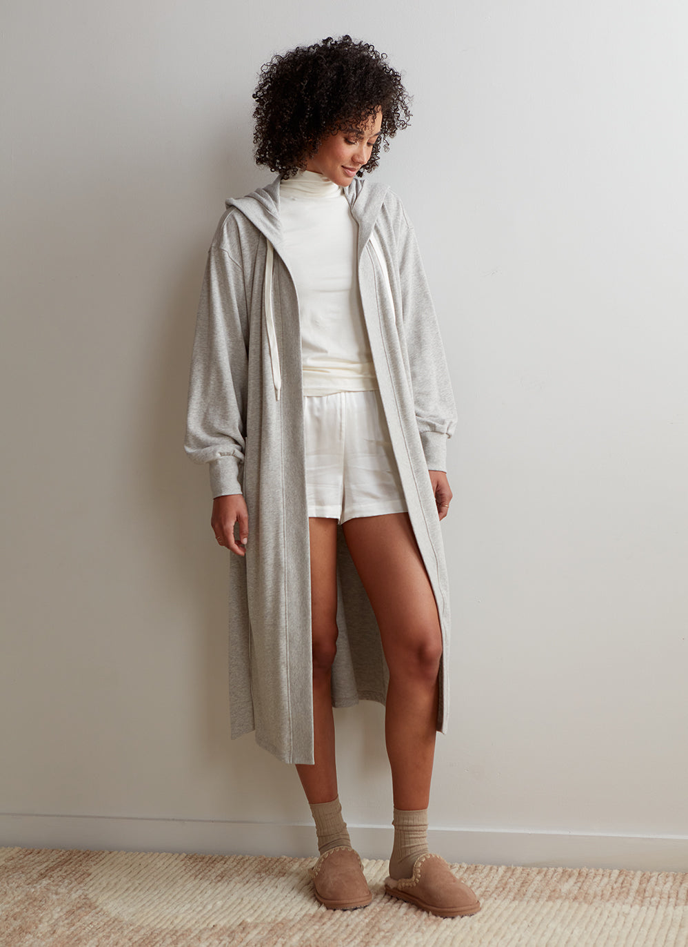 Heathered Reading Robe - Grey Heather / XS - Robe