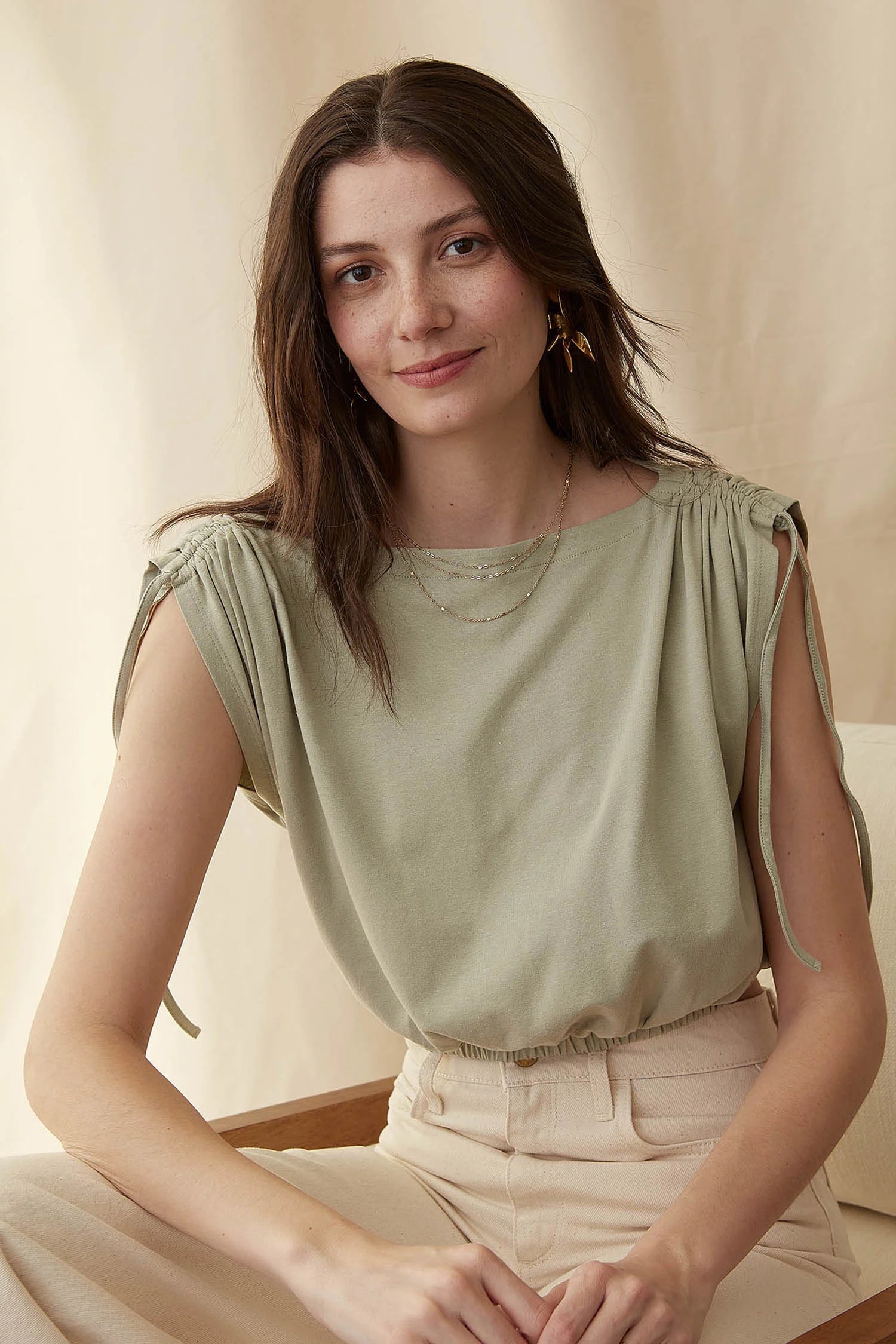 Irena Top - Desert Sage / XS