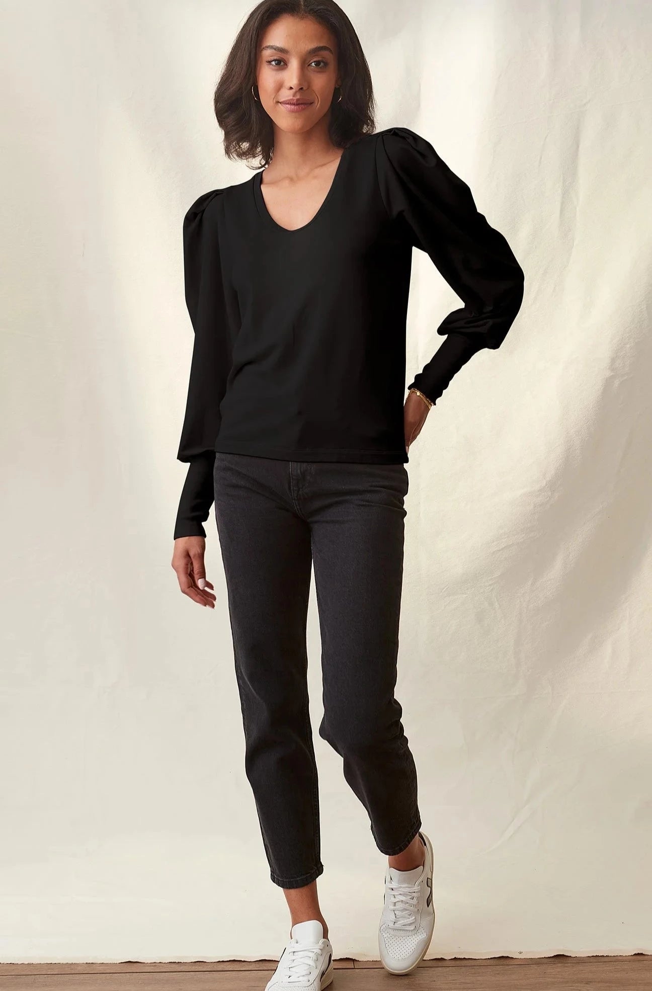 Laurel Top - Deep Black / XS