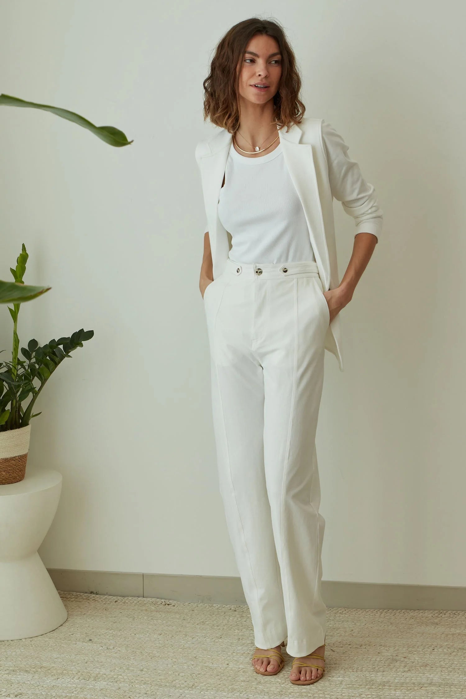 Monroe Tank - Optic White / XS - Shirts & Tops