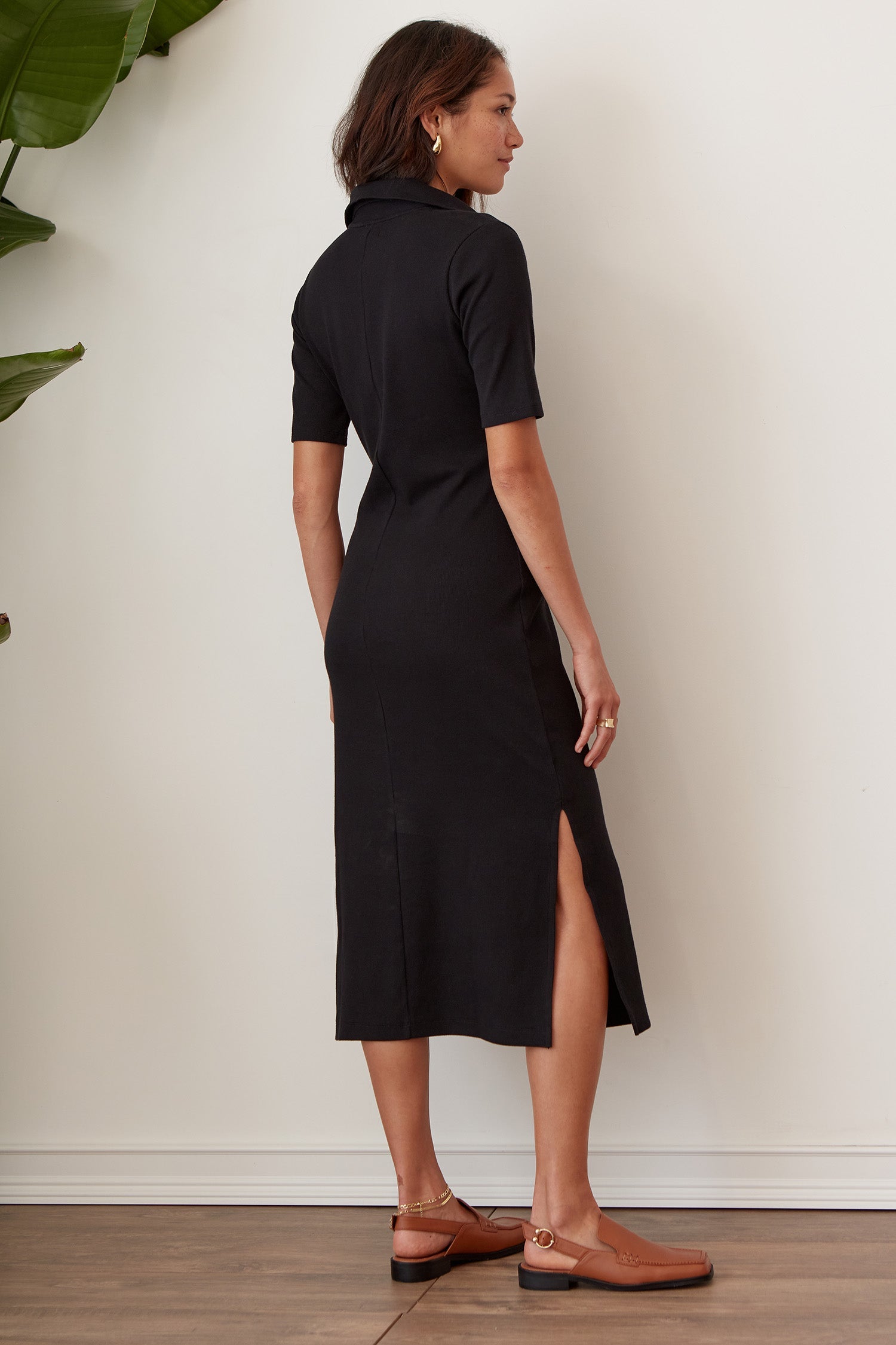 Reina Dress for women – sustainable cotton midi dress with flattering fit