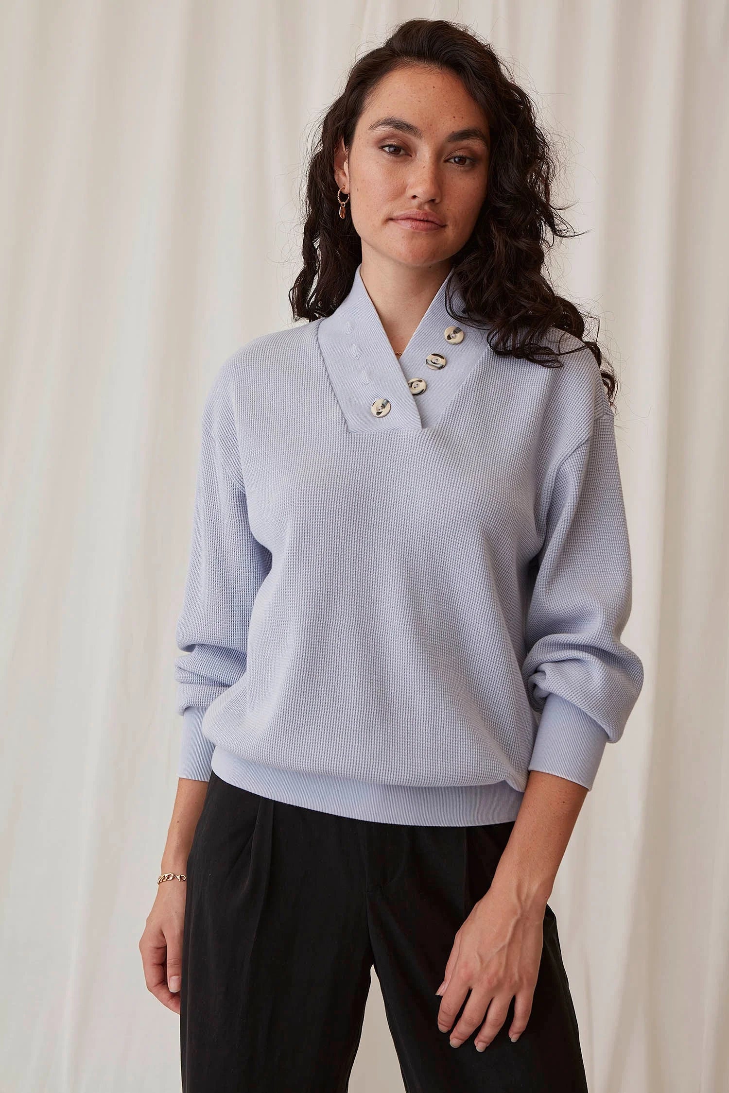Washed Brighton Pullover - Washed Purple Heather / XS