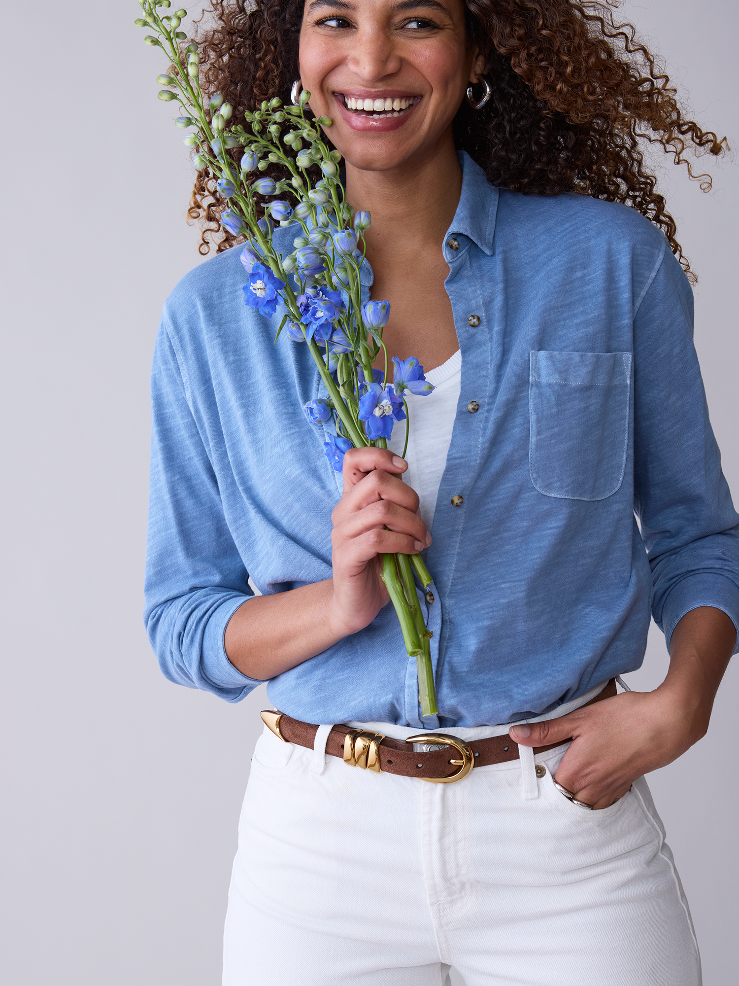 Women’s Washed Avery Shirt eco-friendly wardrobe staple top