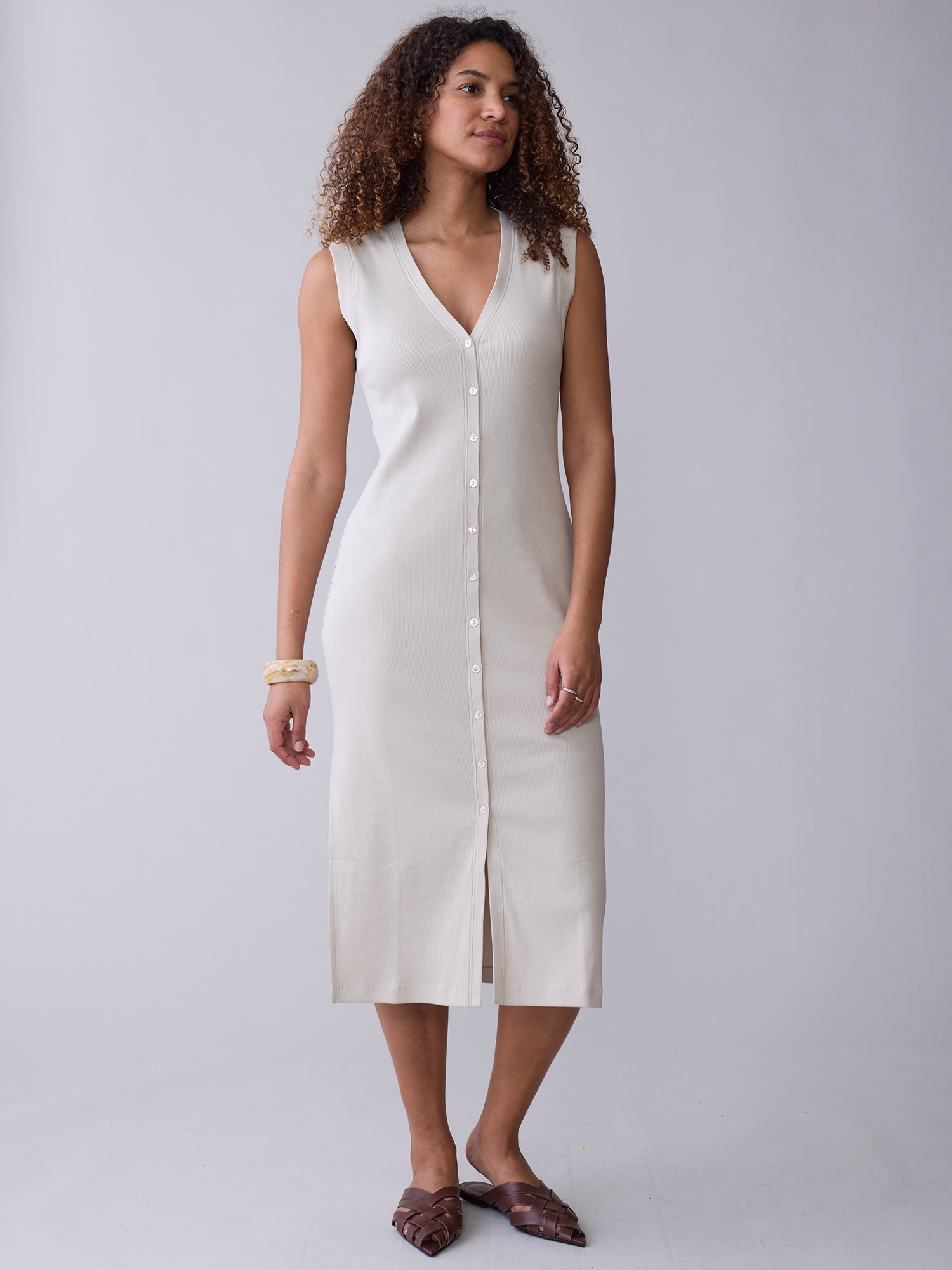 Sustainable Millie Dress versatile women’s wardrobe staple midi dress