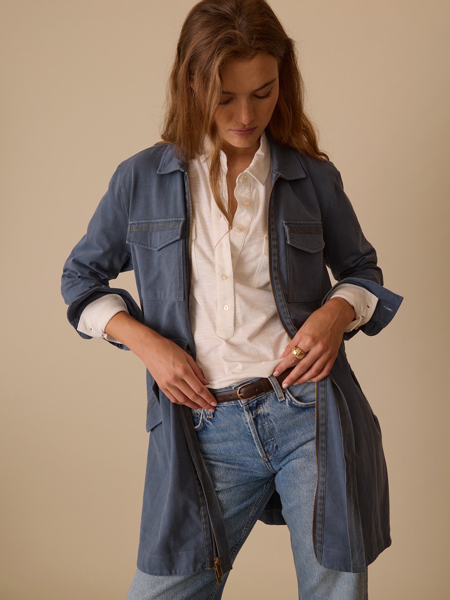 Distressed Mae Dress Jacket