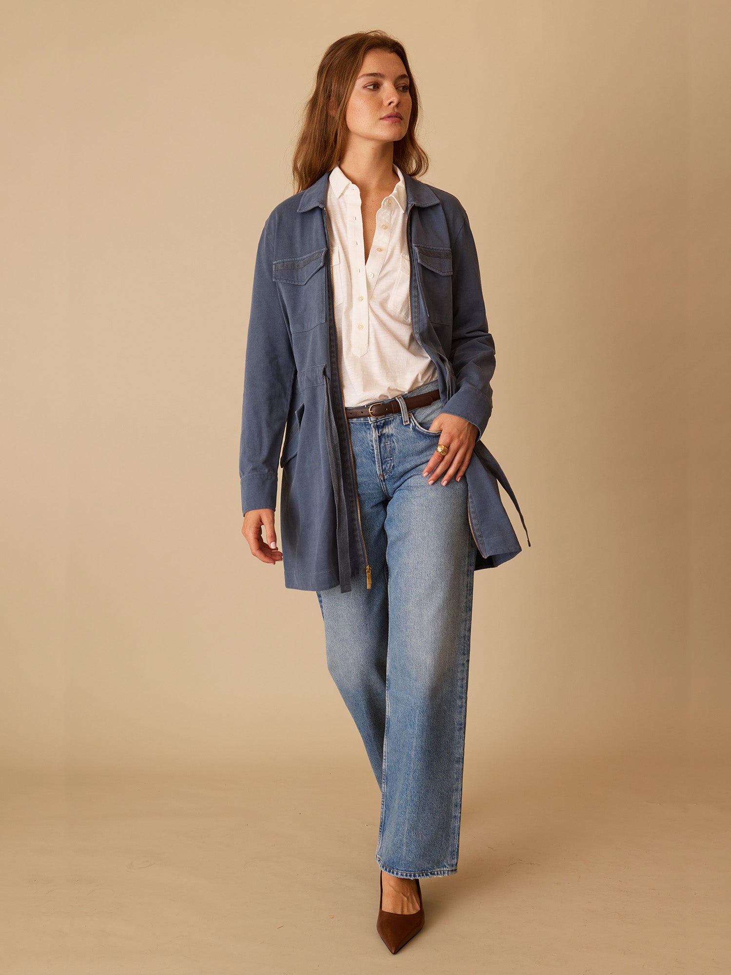 Distressed Mae Dress Jacket