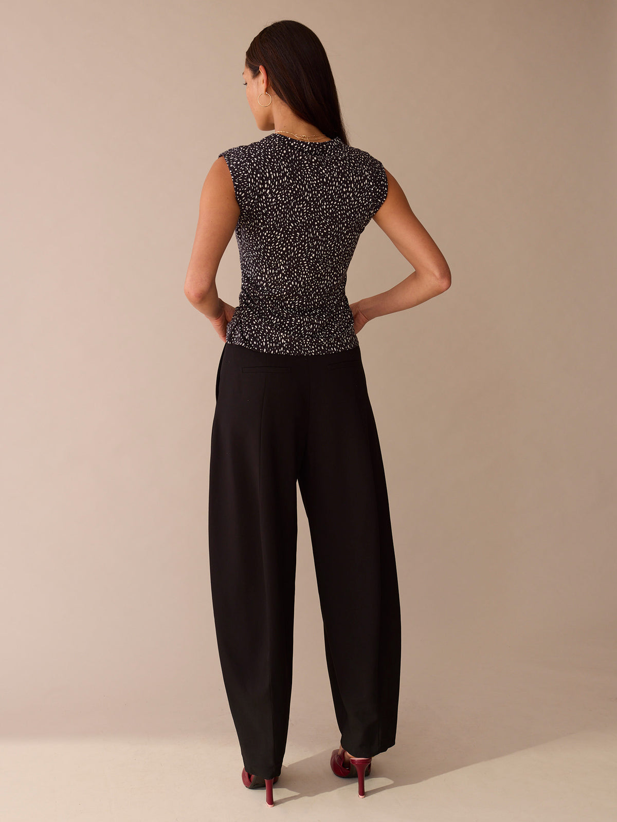 Printed Talula Twist Neckline Tank