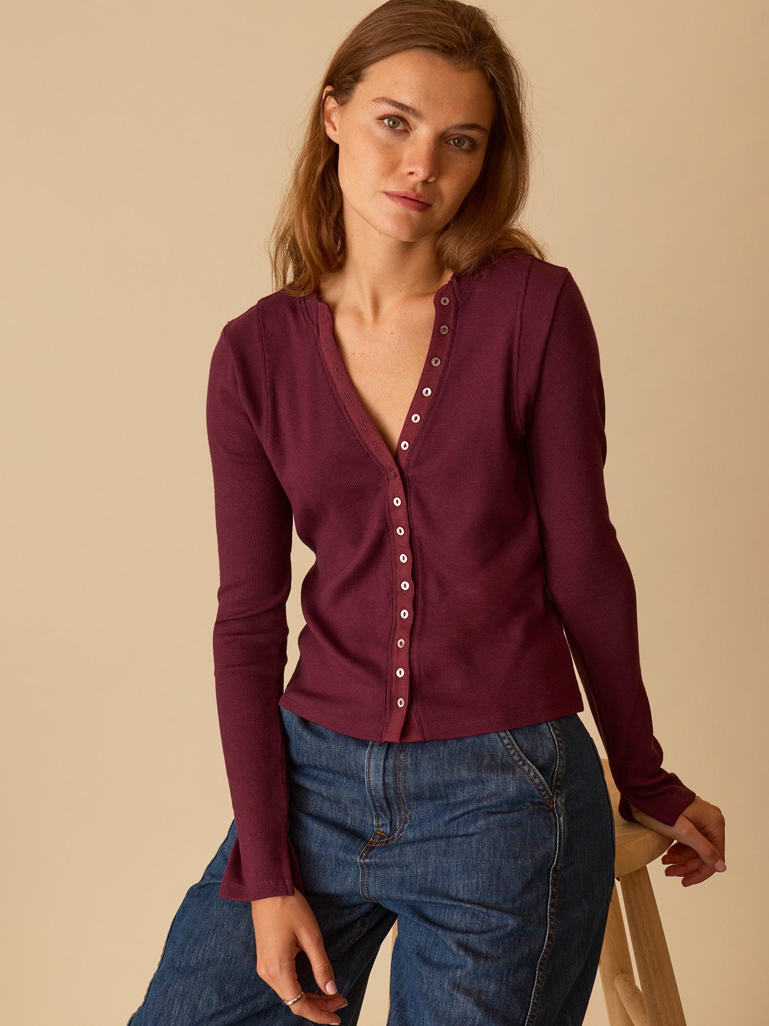 modern women’s blouse with stylish design by Greystate Apparel