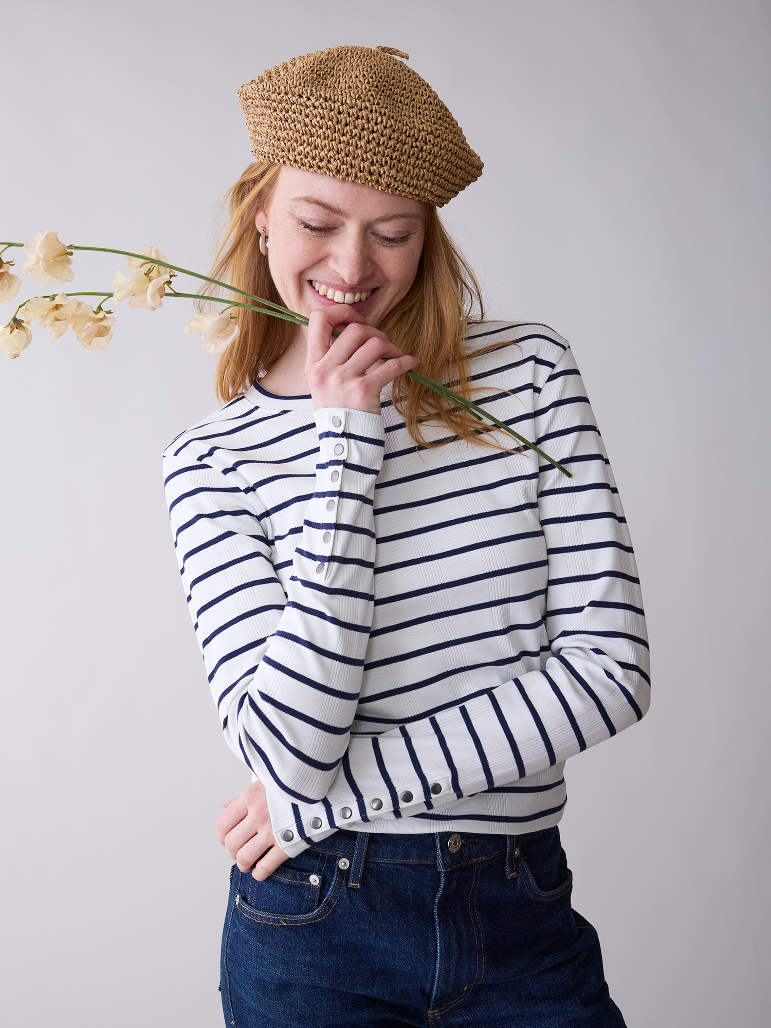 Striped Sabine Long Sleeve Top