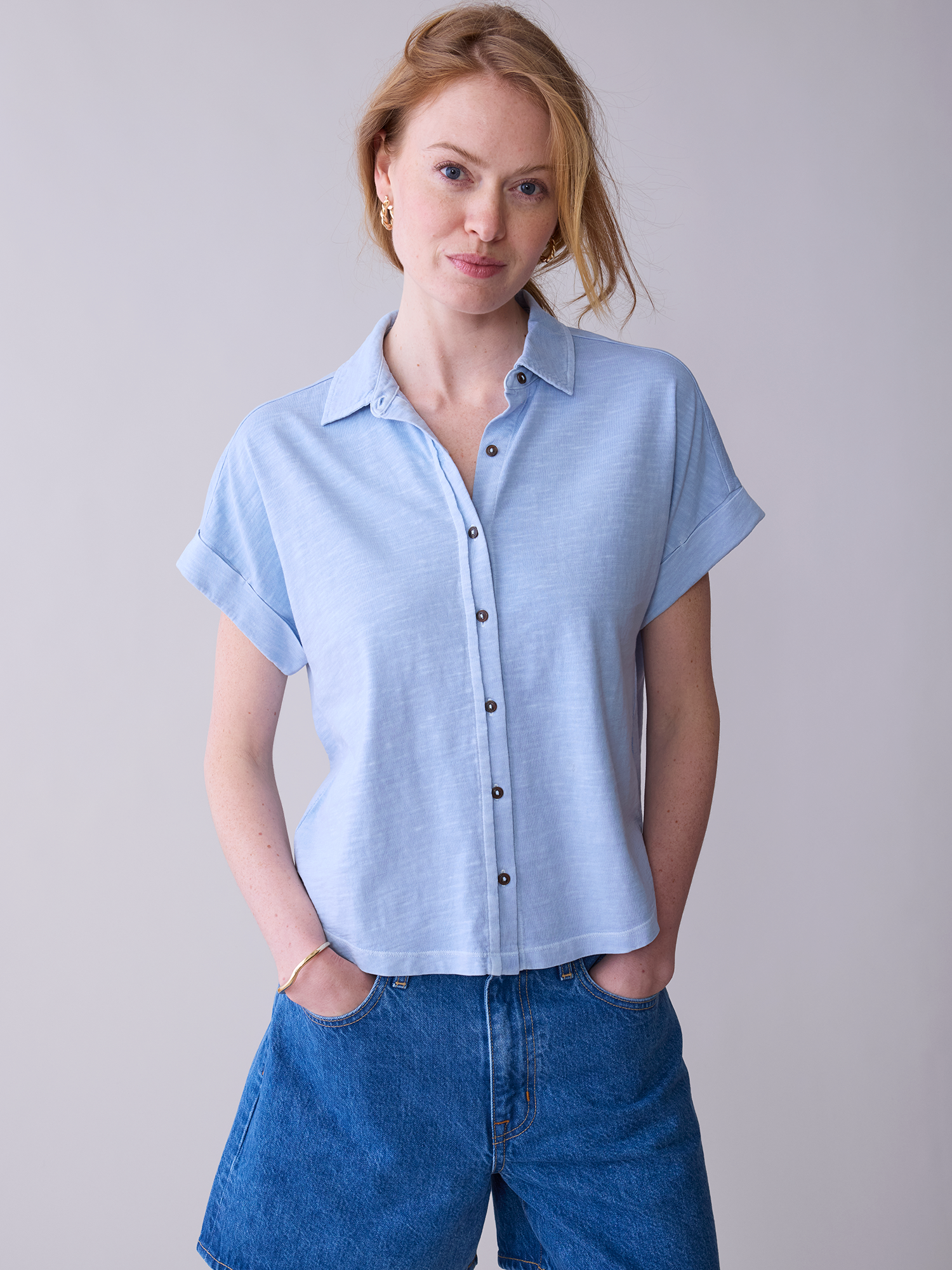 Washed Short Sleeve Avery Shirt