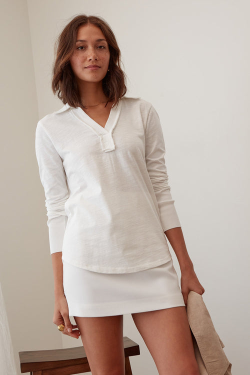 Brigette Top - Spa White / XS - Shirts & Tops