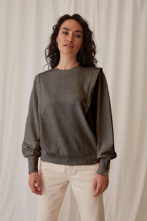 Cleide Pullover - Forest Tweed / XS - Shirts & Tops