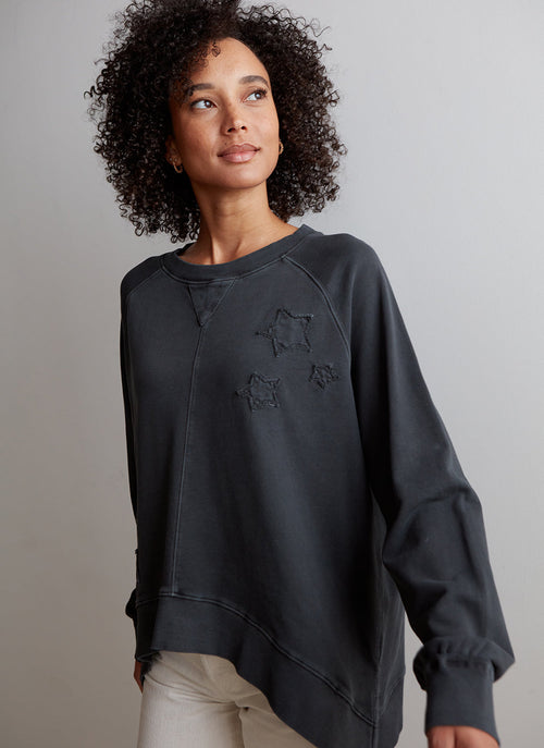 Luna Pullover - Washed Deep Black / XS - Shirts & Tops