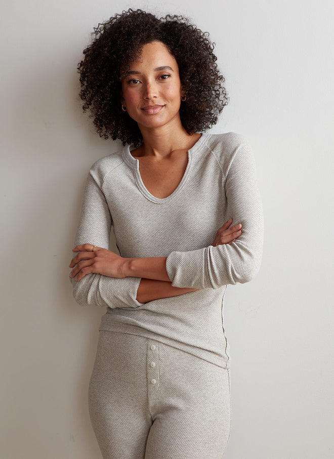 Odette Top - Grey Heather / XS - Shirts & Tops