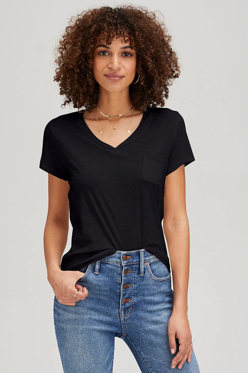 Saturday Relaxed Tee - Deep Black / XS
