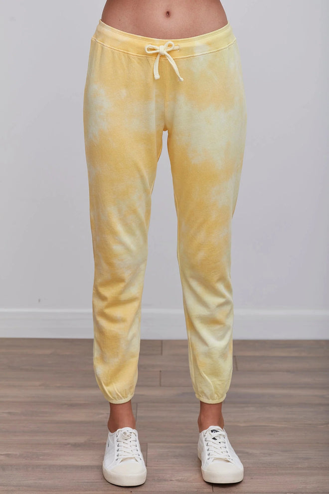 NWT $155 AllSaints [ 8 US ] Pippa Tie Dye Joggers in Yellow/Lilac