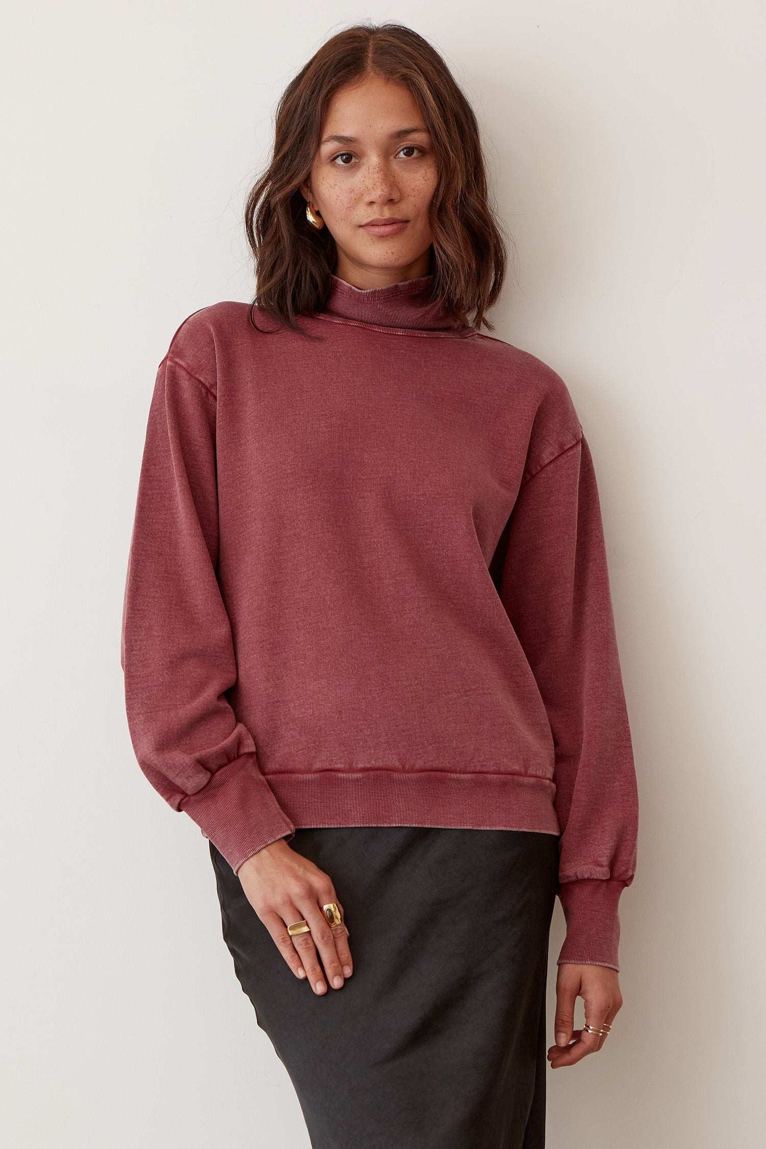 Washed red online sweatshirt